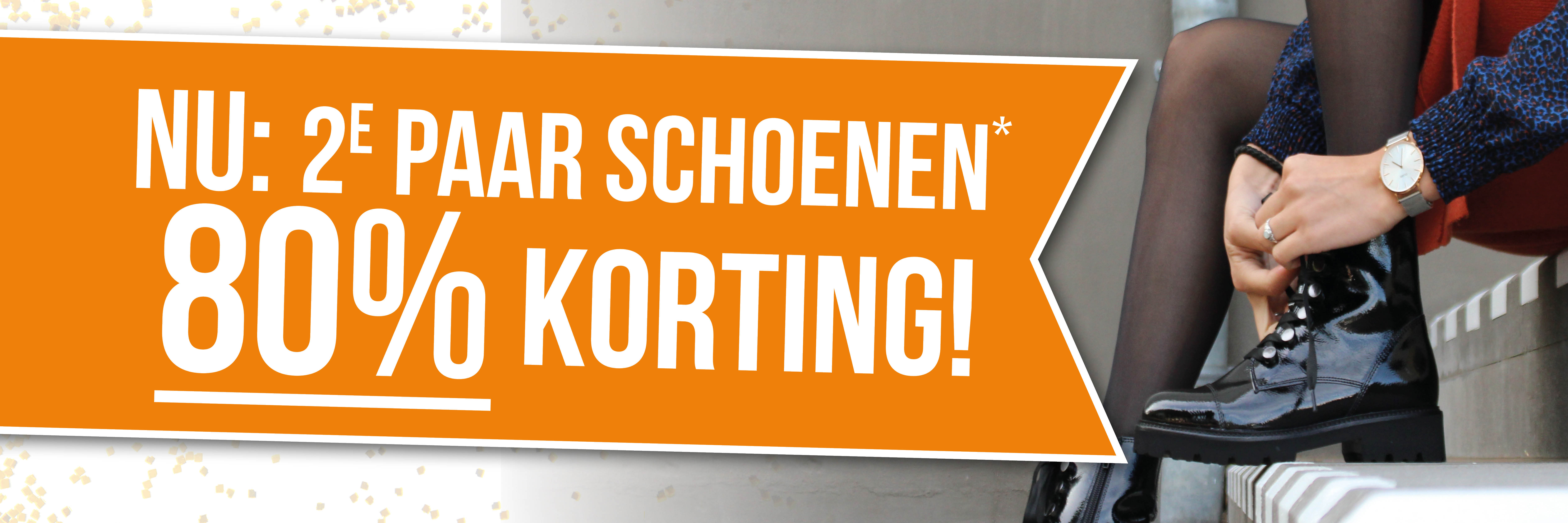 NU: 2e paar schoenen, 80% korting! | Bremmer Schoenen