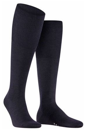 Falke 15435 6370 Airport Kniekousen blauw dark blue