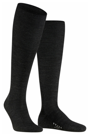 Falke 15435 3080 Airport Kniekousen grijs dark-grey