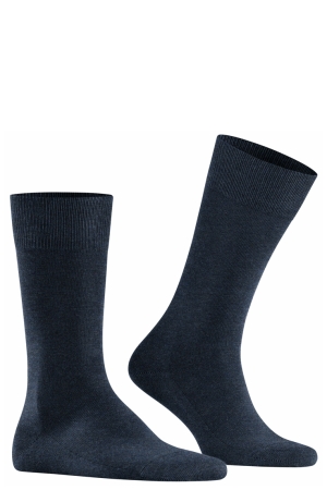 Falke 14657 6127 Family sokken blauw Navy mel.