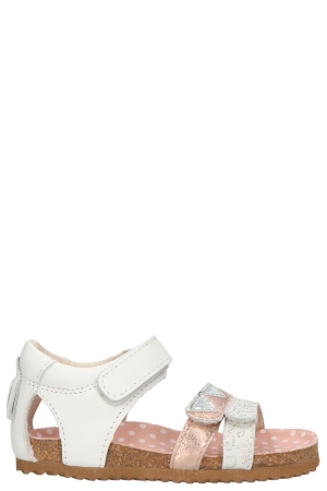 Shoesme BI21S080-D wit white peach silver Shoesme BI21S080-D wit white peach silver