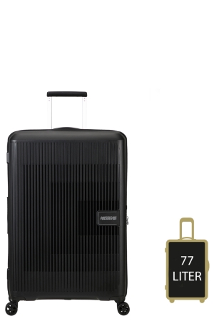 American Tourister 146821 1041 Aerostep Spinner 77 zwart Black American Tourister 146821 1041 Aerostep Spinner 77 zwart Black