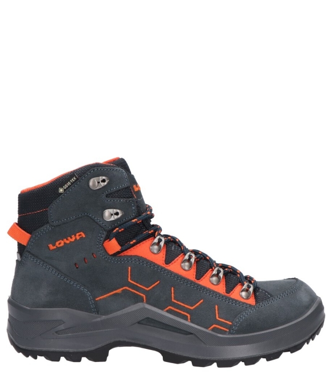 Lowa Lowa wandelschoen <span>LK651050-7920 Kody Evo GTX Mid Jr</span> 7920 Steelblue/orange Lowa wandelschoen <span>LK651050-7920 Kody Evo GTX Mid Jr</span> LK651050-7920 Kody Evo GTX Mid Jr blauw - www.bremmerschoenen.nl - Bremmer Schoenen