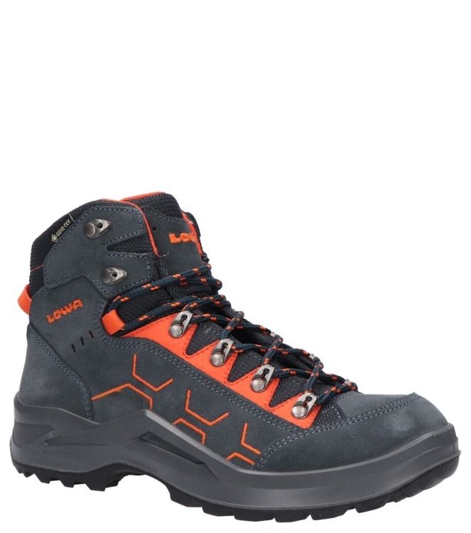 Lowa Lowa wandelschoen <span>LK651050-7920 Kody Evo GTX Mid Jr</span> 7920 Steelblue/orange Lowa wandelschoen <span>LK651050-7920 Kody Evo GTX Mid Jr</span> LK651050-7920 Kody Evo GTX Mid Jr blauw - www.bremmerschoenen.nl - Bremmer Schoenen