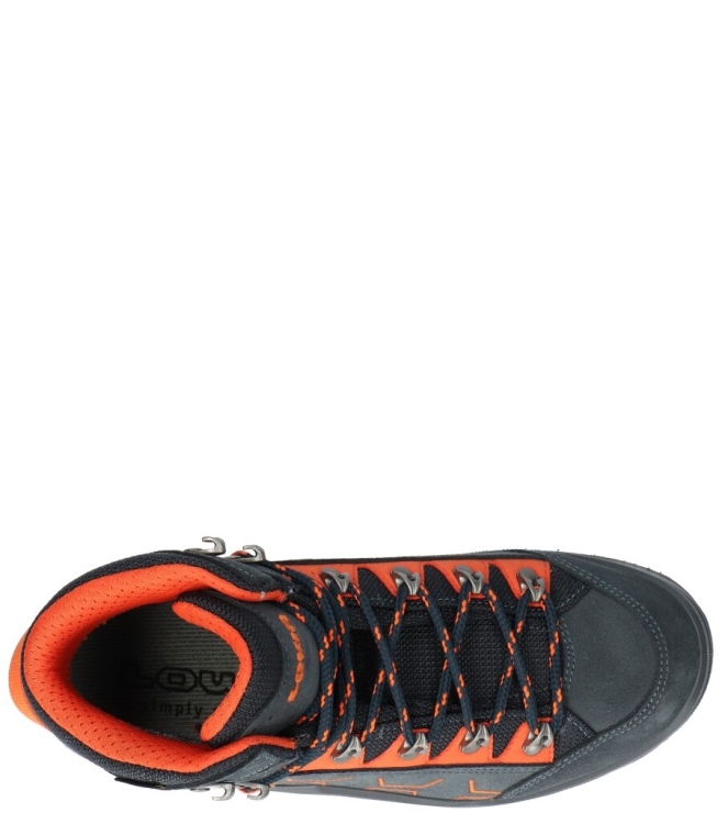 Lowa Lowa wandelschoen <span>LK651050-7920 Kody Evo GTX Mid Jr</span> 7920 Steelblue/orange Lowa wandelschoen <span>LK651050-7920 Kody Evo GTX Mid Jr</span> LK651050-7920 Kody Evo GTX Mid Jr blauw - www.bremmerschoenen.nl - Bremmer Schoenen
