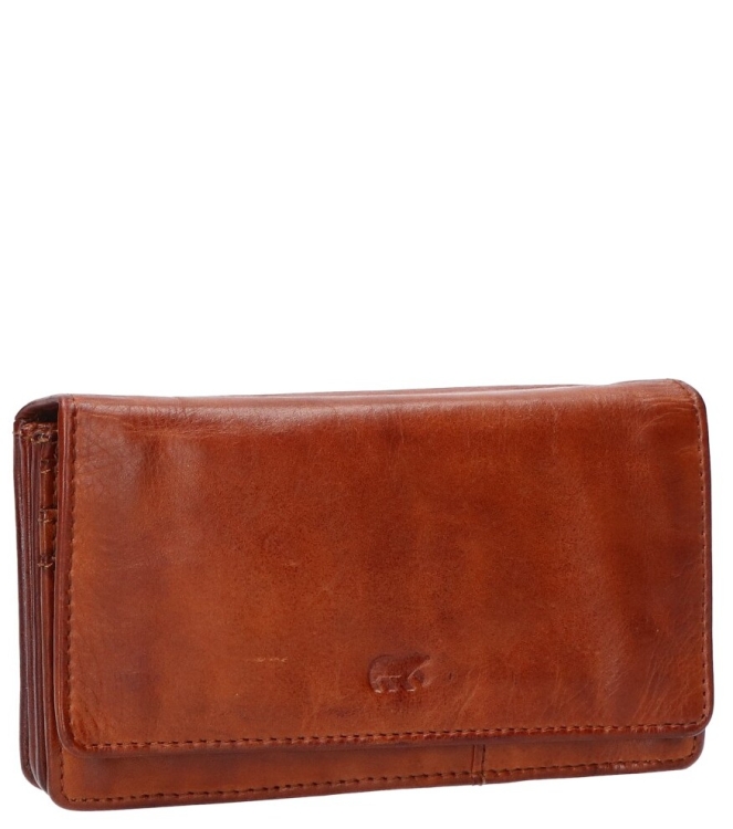 Bear design portemonnee <span>CL 782 Emma Cognac</span> CL 782 Emma Cognac cognac - www.bremmerschoenen.nl - Bremmer Schoenen