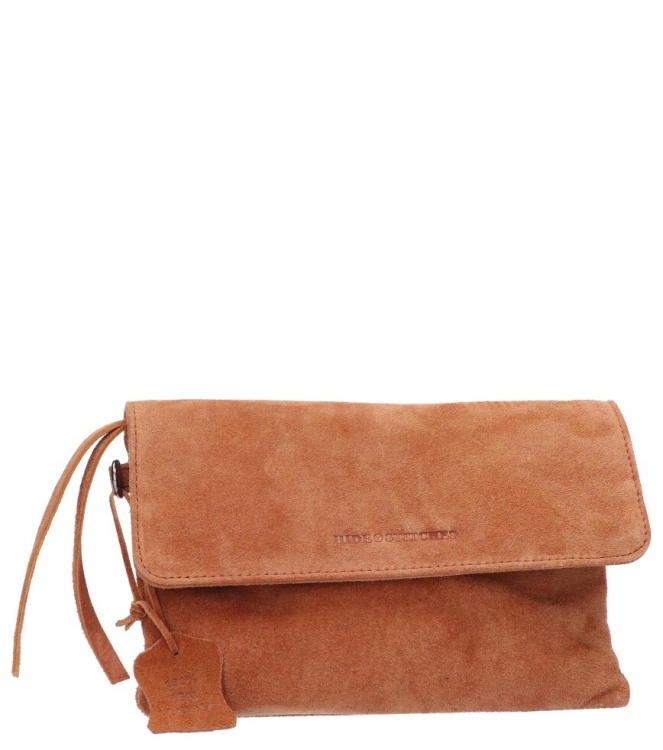 Hide en Stitches clutch <span>24684 010 Camel</span> 24684 010 Camel cognac - www.bremmerschoenen.nl - Bremmer Schoenen