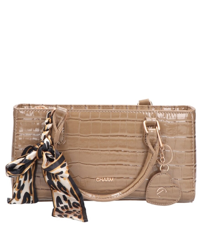 Charm tas <span> W01384 016 Taupe</span>  W01384 016 Taupe beige - www.bremmerschoenen.nl - Bremmer Schoenen