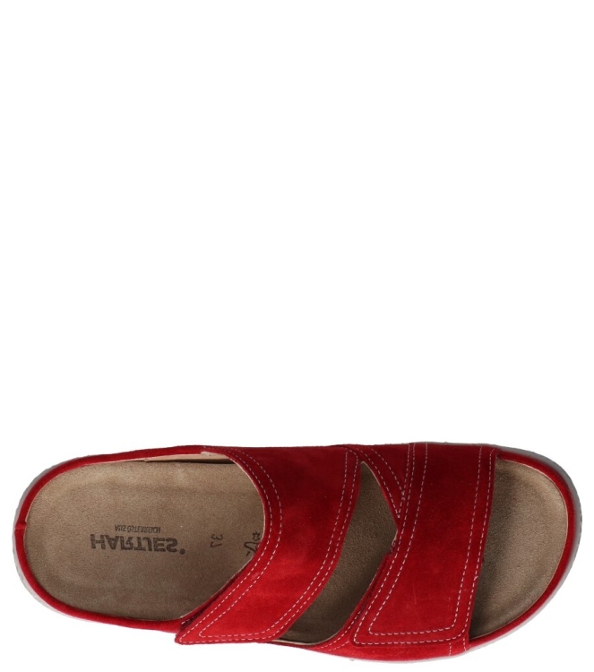 Hartjes slipper <span>122.1222 27/00 Groove</span> 122.1222 27/00 Groove rood - www.bremmerschoenen.nl - Bremmer Schoenen