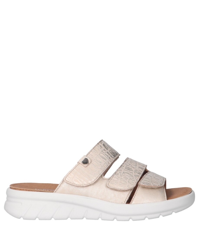 Hartjes Hartjes slipper <span>122.1801 40/40 Calypso</span> 40/40 Gold Hartjes slipper <span>122.1801 40/40 Calypso</span> 122.1801 40/40 Calypso goud - www.bremmerschoenen.nl - Bremmer Schoenen