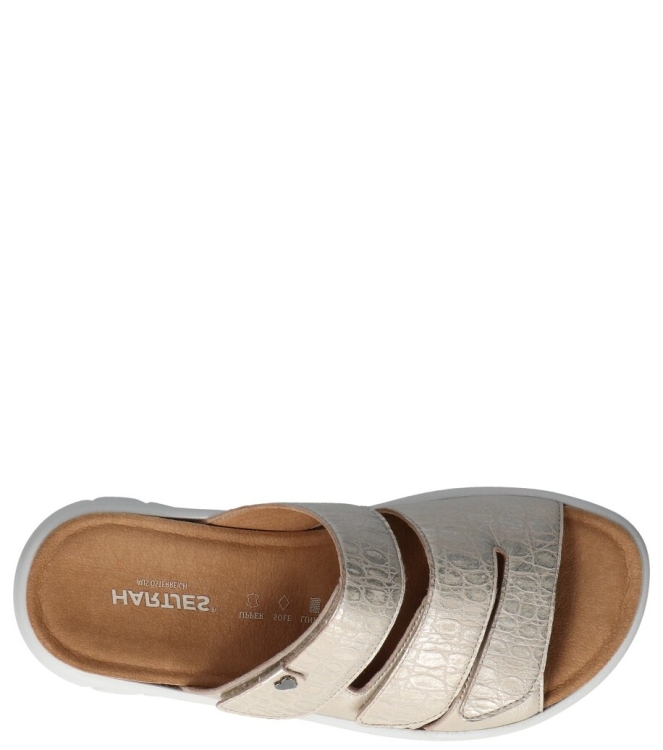 Hartjes Hartjes slipper <span>122.1801 40/40 Calypso</span> 40/40 Gold Hartjes slipper <span>122.1801 40/40 Calypso</span> 122.1801 40/40 Calypso goud - www.bremmerschoenen.nl - Bremmer Schoenen