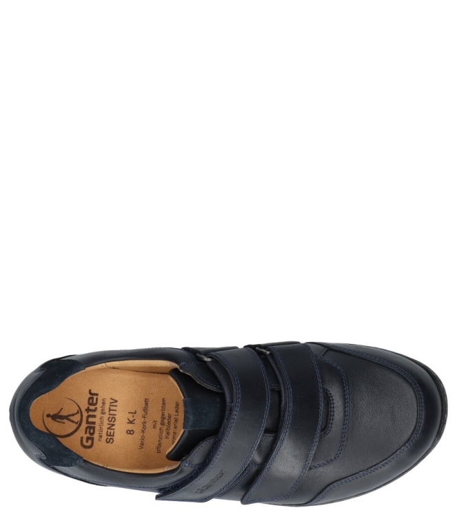 Ganter klittenbandschoen <span>259807 3000 Karl-Ludwig</span> 259807 3000 Karl-Ludwig blauw - www.bremmerschoenen.nl - Bremmer Schoenen