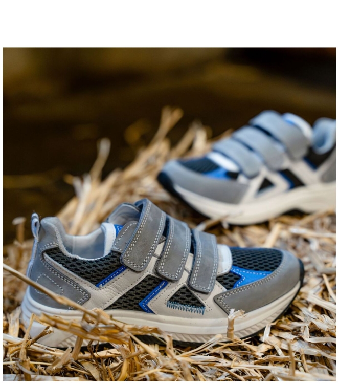 Track Style klittenbandschoen <span>326354 182 Emiel Engel</span> 326354 182 Emiel Engel grijs - www.bremmerschoenen.nl - Bremmer Schoenen
