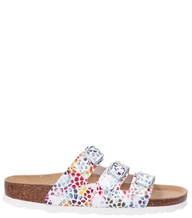 Rohde Rohde slipper <span>5620 08</span> 08 weiss bunt Rohde slipper <span>5620 08</span> 5620 08 meerkleurig - www.bremmerschoenen.nl - Bremmer Schoenen