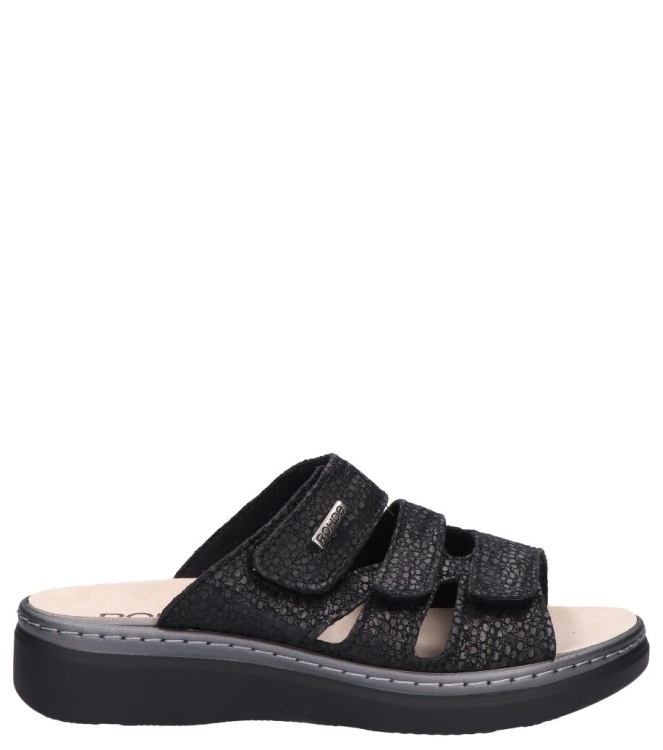 Rohde slipper <span>5221 90</span> 5221 90 zwart - www.bremmerschoenen.nl - Bremmer Schoenen