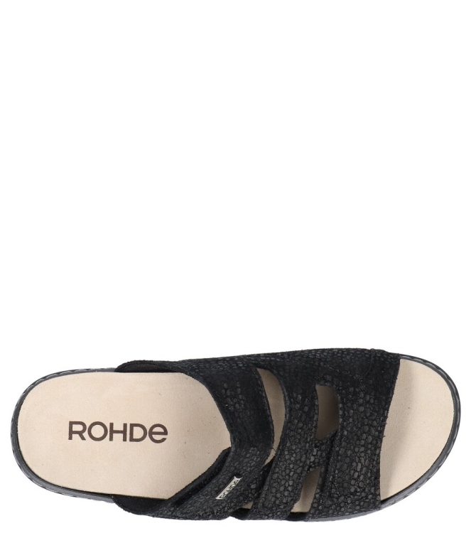 Rohde slipper <span>5221 90</span> 5221 90 zwart - www.bremmerschoenen.nl - Bremmer Schoenen
