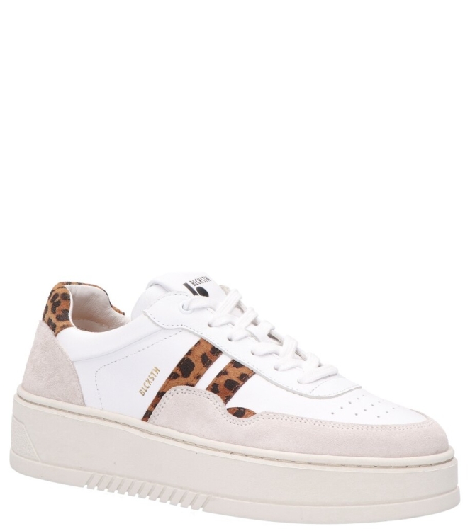 Blackstone sneaker <span>FL-720 White Leopard</span> FL-720 White Leopard wit - www.bremmerschoenen.nl - Bremmer Schoenen