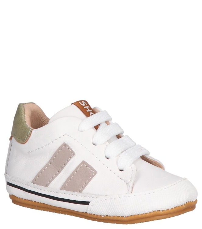 Shoesme Shoesme babyschoen <span>BP26S021-D</span> white taupe Shoesme babyschoen <span>BP26S021-D</span> BP26S021-D wit - www.bremmerschoenen.nl - Bremmer Schoenen