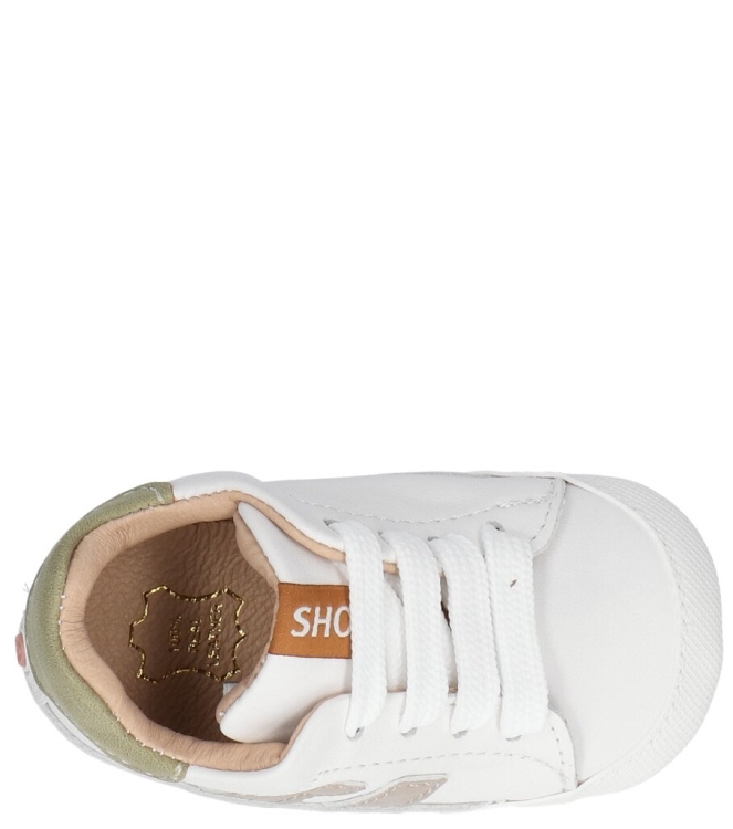 Shoesme Shoesme babyschoen <span>BP26S021-D</span> white taupe Shoesme babyschoen <span>BP26S021-D</span> BP26S021-D wit - www.bremmerschoenen.nl - Bremmer Schoenen