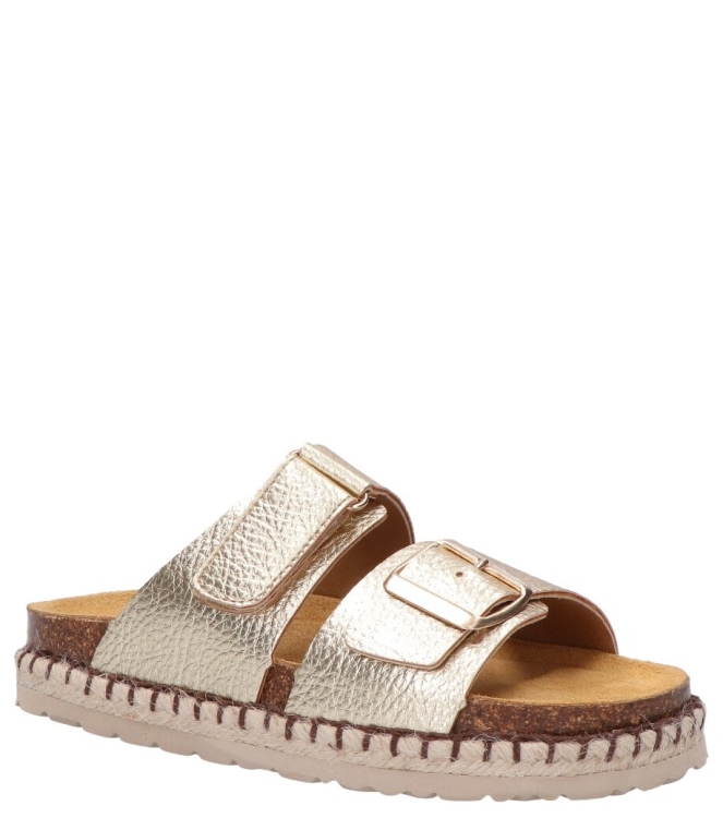 Red-Rag Red Rag slipper <span>18050 351</span> 351 Gold Metallic Red Rag slipper <span>18050 351</span> 18050 351 goud - www.bremmerschoenen.nl - Bremmer Schoenen