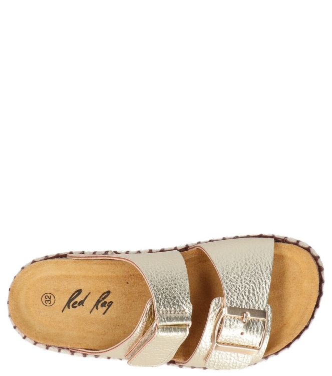 Red-Rag Red Rag slipper <span>18050 351</span> 351 Gold Metallic Red Rag slipper <span>18050 351</span> 18050 351 goud - www.bremmerschoenen.nl - Bremmer Schoenen