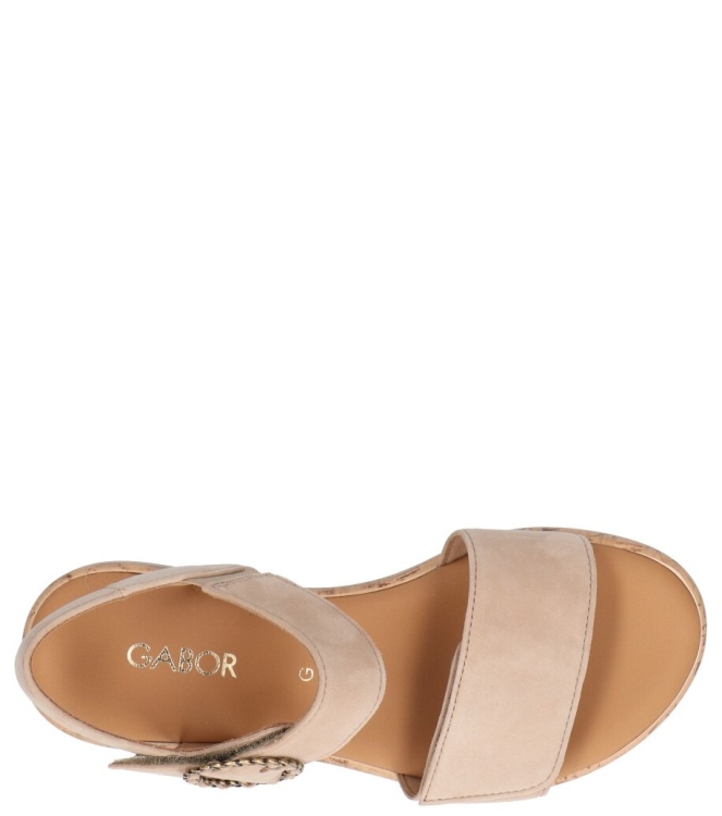 Gabor sandaal <span>82.734.30</span> 82.734.30 beige - www.bremmerschoenen.nl - Bremmer Schoenen