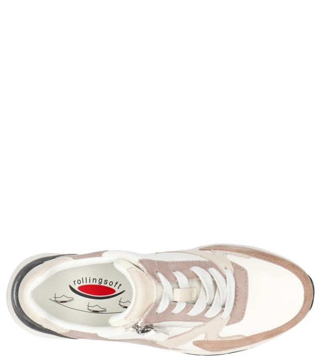 Gabor Gabor sneaker <span>86.878.54</span> 54 offwh/sand/dkgrey Gabor sneaker <span>86.878.54</span> 86.878.54 wit - www.bremmerschoenen.nl - Bremmer Schoenen