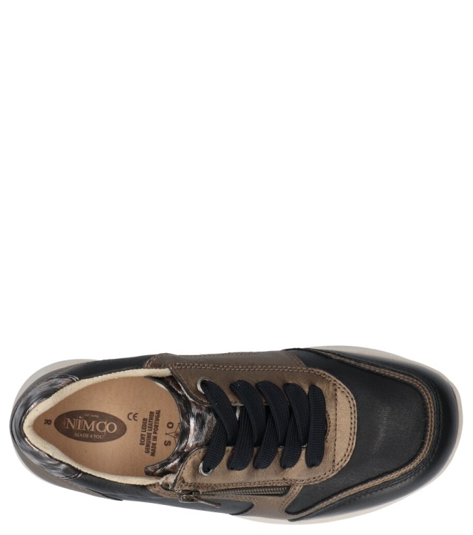 Nimco sneaker <span>70115.3 080 7006 Sharon Lace KX</span> 70115.3 080 7006 Sharon Lace KX zwart - www.bremmerschoenen.nl - Bremmer Schoenen