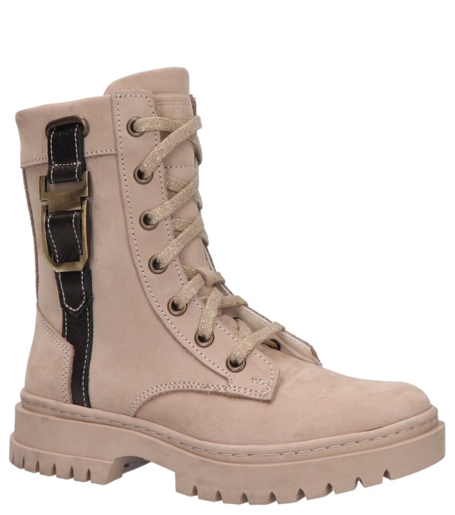 Twins veterboot <span>326646 108 Indy Iets</span> 326646 108 Indy Iets beige - www.bremmerschoenen.nl - Bremmer Schoenen