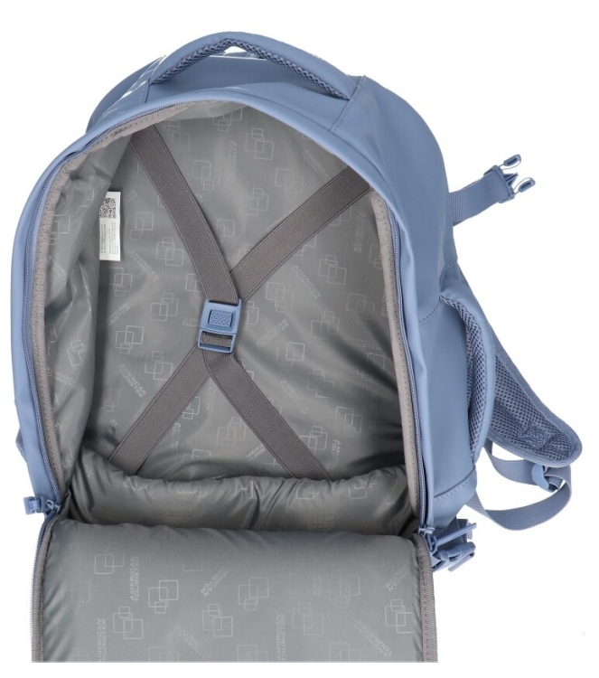 American Tourister AT rugtas <span>160413 1831 Take2cabin</span> Storm Blue AT rugtas <span>160413 1831 Take2cabin</span> 160413 1831 Take2cabin blauw - www.bremmerschoenen.nl - Bremmer Schoenen