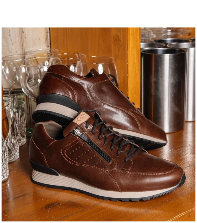 Gijs sneaker <span>2146 908 2221</span> 2146 908 2221 bruin - www.bremmerschoenen.nl - Bremmer Schoenen