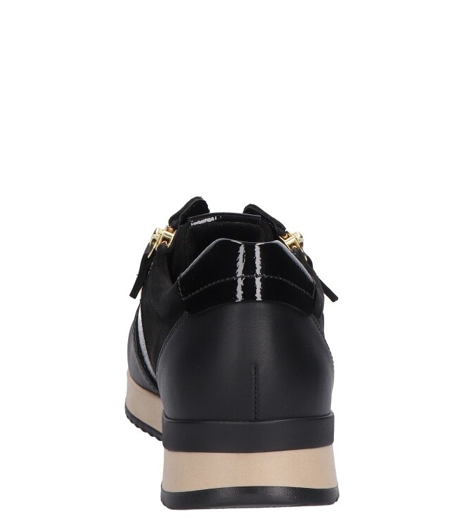 Gabor Gabor sneaker <span>6019.01.001</span> 001 black (gold) Gabor sneaker <span>6019.01.001</span> 6019.01.001 zwart - www.bremmerschoenen.nl - Bremmer Schoenen