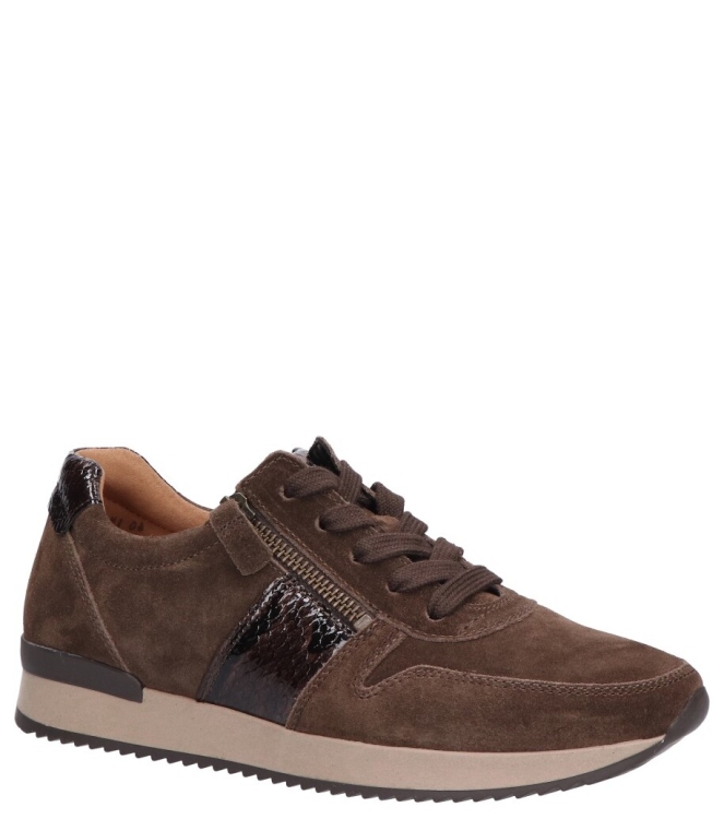Gabor Gabor sneaker <span>6019.01.007</span> 007 engl.brown/mocca Gabor sneaker <span>6019.01.007</span> 6019.01.007 bruin - www.bremmerschoenen.nl - Bremmer Schoenen