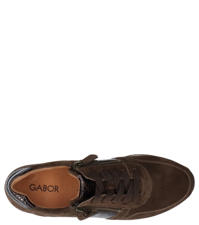Gabor Gabor sneaker <span>6019.01.007</span> 007 engl.brown/mocca Gabor sneaker <span>6019.01.007</span> 6019.01.007 bruin - www.bremmerschoenen.nl - Bremmer Schoenen