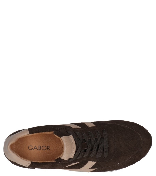 Gabor Gabor sneaker <span>6032.01.003</span> 003 mocca/sand Gabor sneaker <span>6032.01.003</span> 6032.01.003 bruin - www.bremmerschoenen.nl - Bremmer Schoenen
