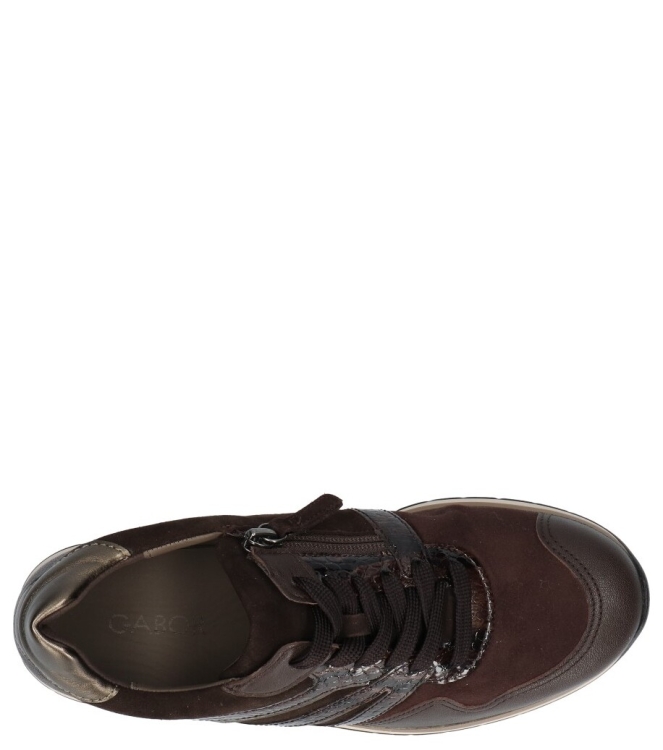 Gabor Gabor sneaker <span>6020.01.003</span> 003 mocca/cacao Gabor sneaker <span>6020.01.003</span> 6020.01.003 bruin - www.bremmerschoenen.nl - Bremmer Schoenen