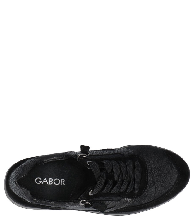Gabor Gabor sneaker <span>6020.02.001</span> 001 black Gabor sneaker <span>6020.02.001</span> 6020.02.001 zwart - www.bremmerschoenen.nl - Bremmer Schoenen
