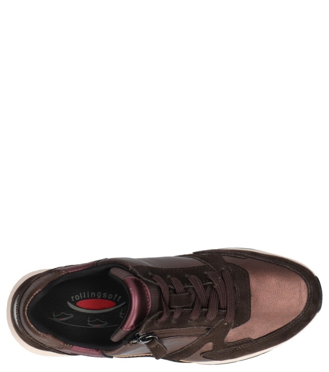 Gabor Gabor sneaker <span>0106.01.016</span> 016 noce/mocca kombi Gabor sneaker <span>0106.01.016</span> 0106.01.016 bruin - www.bremmerschoenen.nl - Bremmer Schoenen