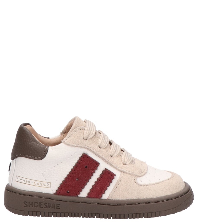 Shoesme Shoesme sneaker <span>BN26W002-L</span> beige red Shoesme sneaker <span>BN26W002-L</span> BN26W002-L beige - www.bremmerschoenen.nl - Bremmer Schoenen
