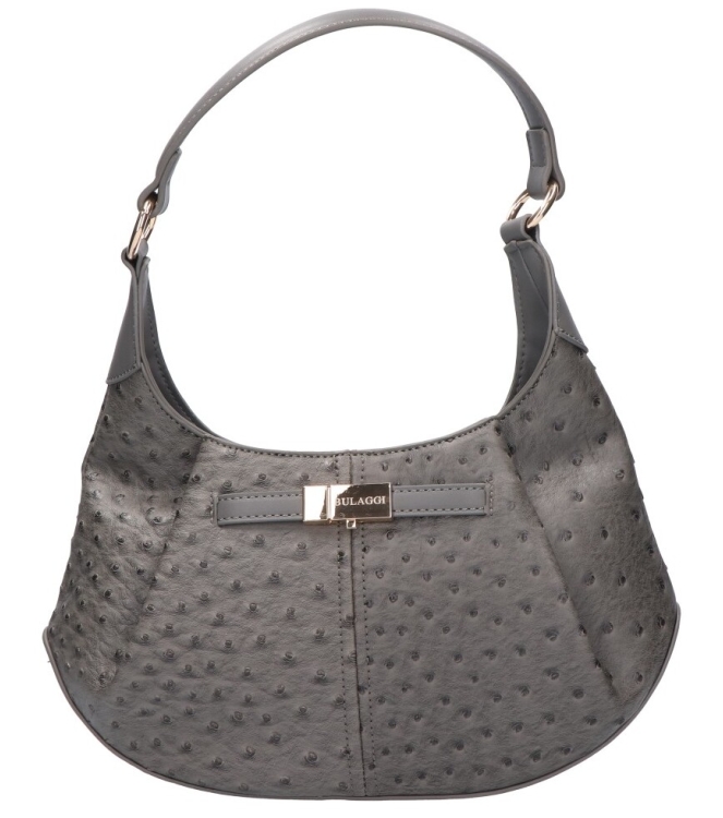 Bulaggi Tas <span>261361-19 Ostrich Hobo</span> 261361-19 Ostrich Hobo grijs - www.bremmerschoenen.nl - Bremmer Schoenen