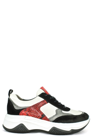 Paul Green 4819-025 zwart S. suede/mamba black chili