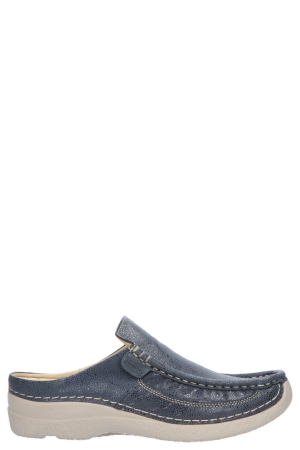 Wolky 6202 Roll-slide 982 Denim Dots Nubuck blauw DENIM Wolky 6202 Roll-slide 982 Denim Dots Nubuck blauw DENIM