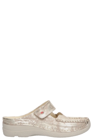 Wolky 6227 Roll-slipper 119 champagne Amalia nubuck brons CHAMPAGNE Wolky 6227 Roll-slipper 119 champagne Amalia nubuck brons CHAMPAGNE