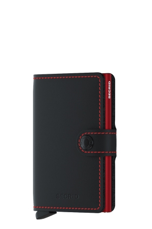 Secrid MM Black Red Miniwallet zwart Black Red